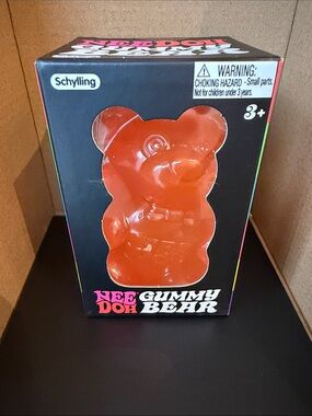 NeeDoh Gummy Bear Squishy Toy - Orange - SEALED